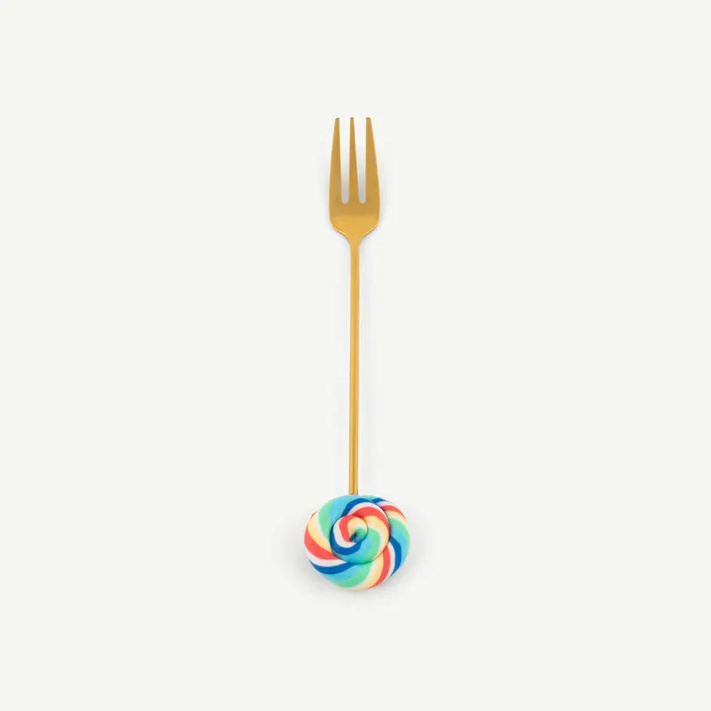 Lollipop Fork Gold