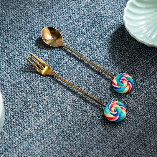 Lollipop Fork Gold