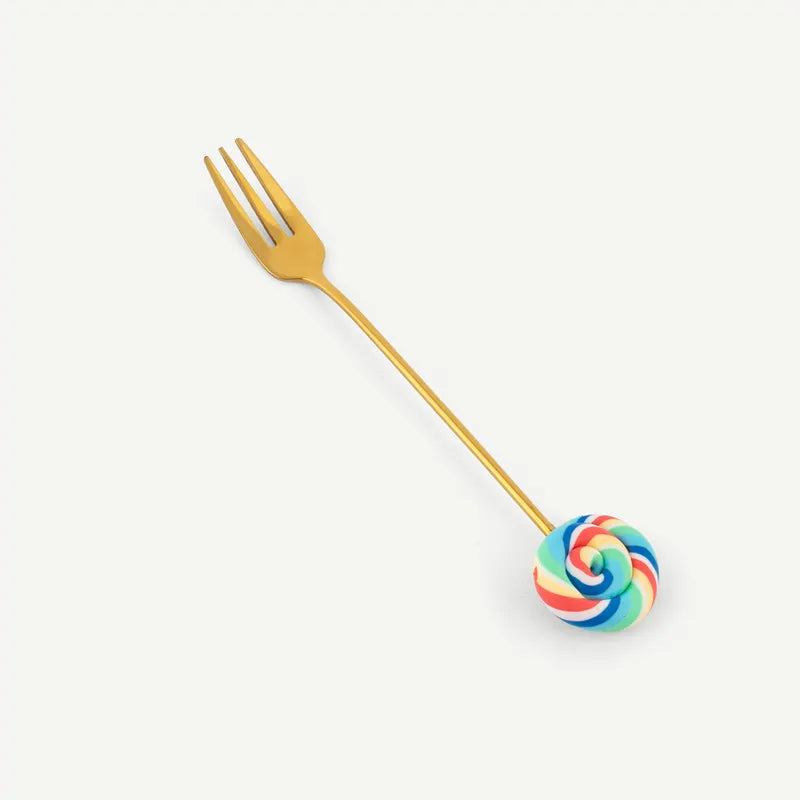 Lollipop Fork Gold