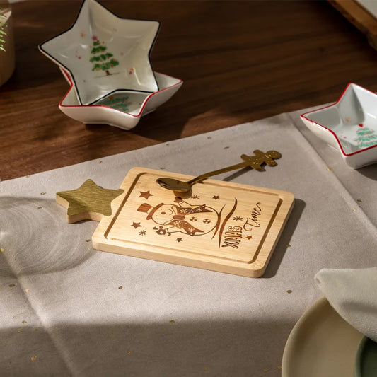 Christmas Serving Tray Bamboo