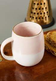 Pink Dipped Glaze Mug