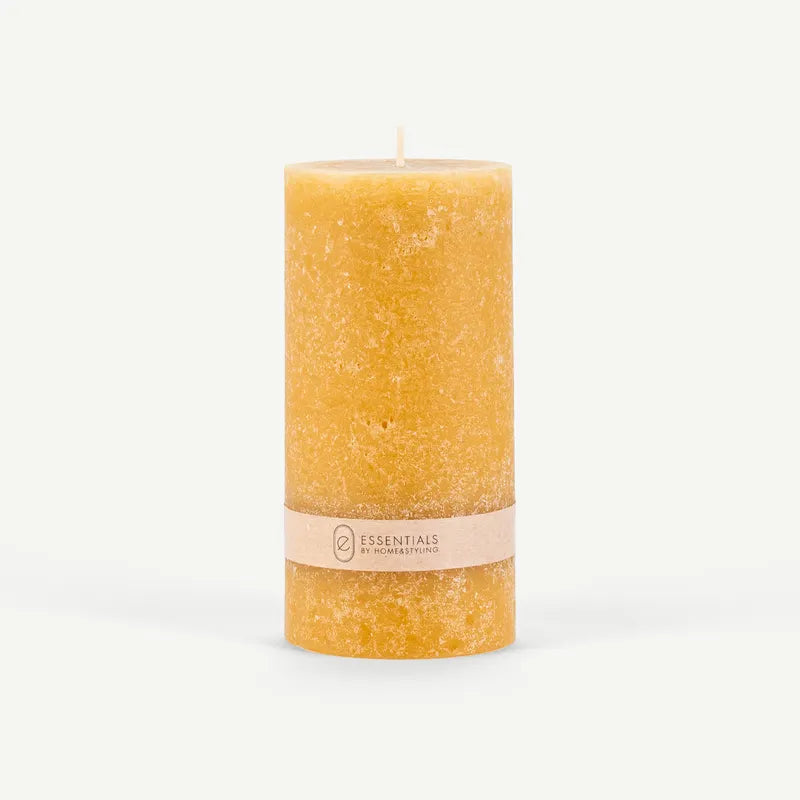 Leena Pillar Candle Amber -7x14cm