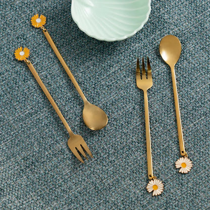 Gold Cutlery Set Of 4pcs