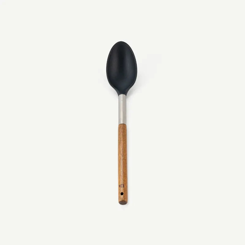 Black/ Wooden  Serving Spoon -34cm