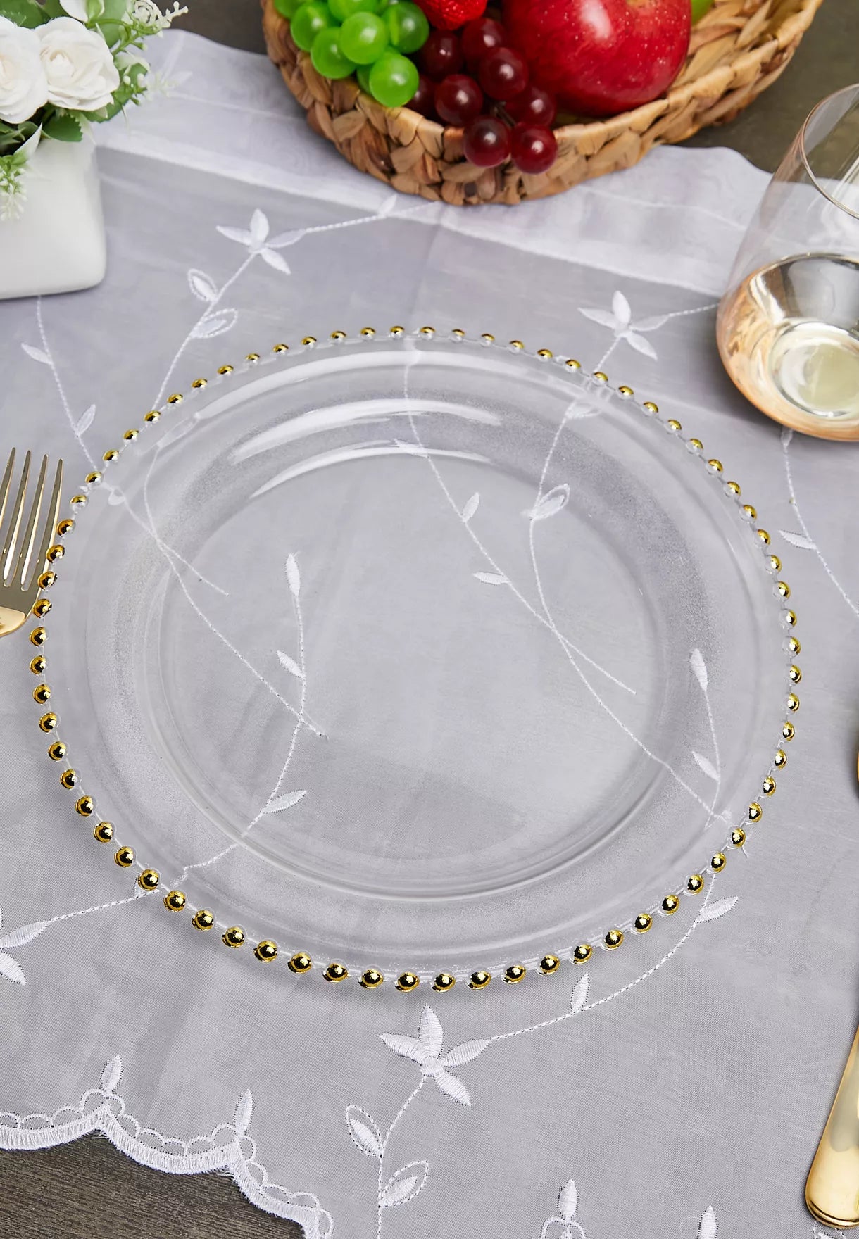 Gold Detail  Charger Plate