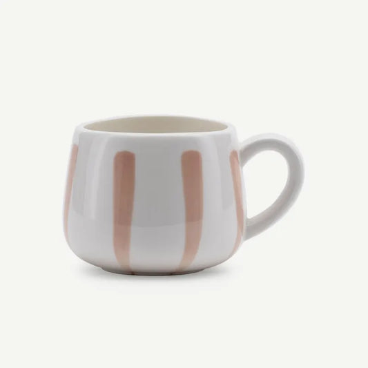 Pink/White strokes mug - 380ml