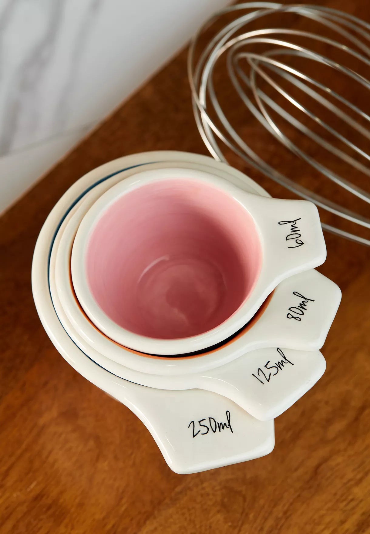 Set of 4 floral Measuring Cups