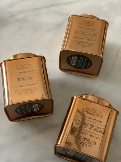 Copper Finish  sugar Canister